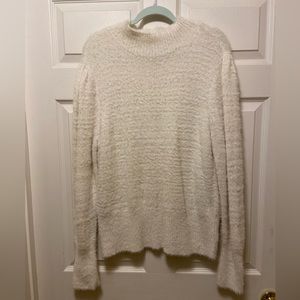 Marled Women’s White Fuzzy Sweater